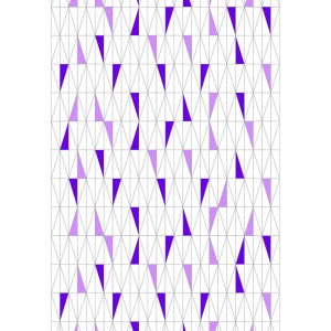Панель пластиковая 340-3 треугольники фиолет в Новосибирске