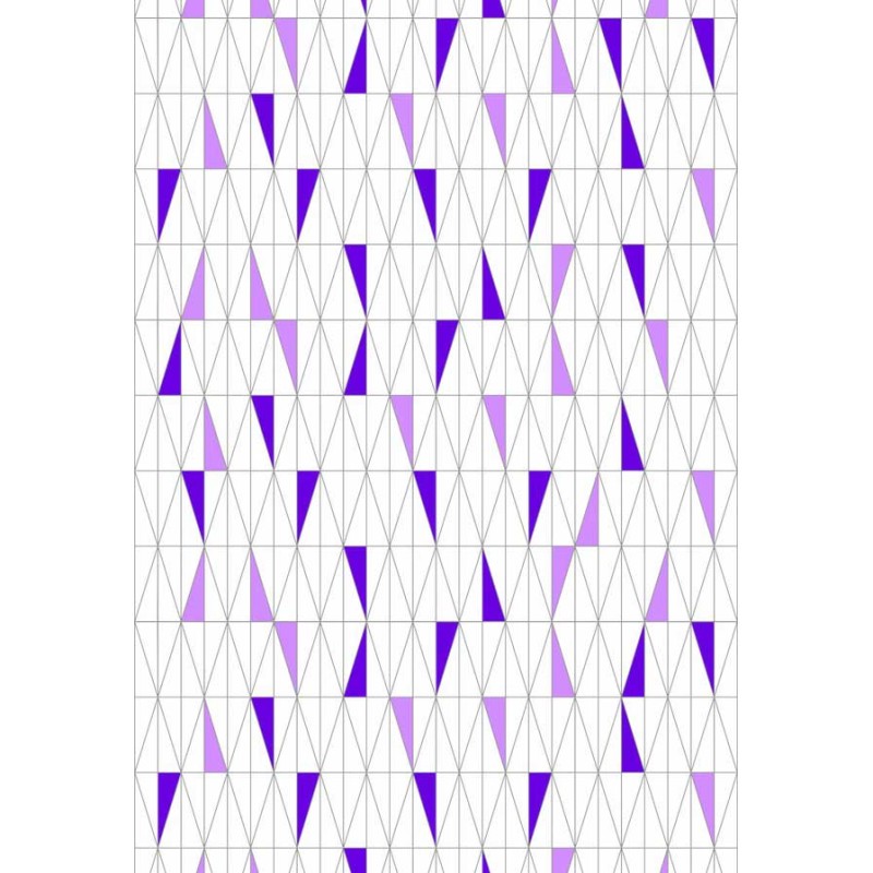 Панель пластиковая 340-3 треугольники фиолет