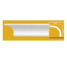 Плинтус потолочный без орнамента DP371 в Новосибирске