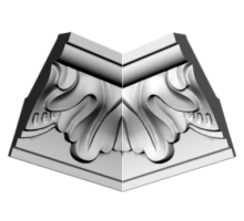 GP61 уголки к потолочному плинтусу