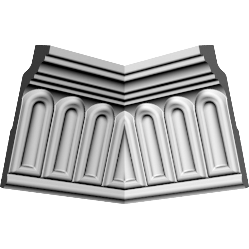 Уголки к потолочному плинтусу GP74