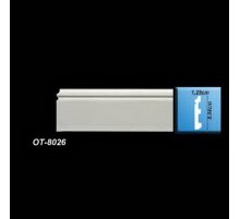 OT-8026 Белый напольный плинтус в Новосибирске