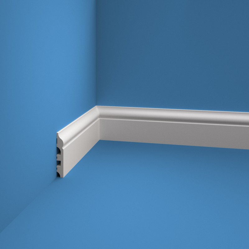 Плинтус под покраску P080.13 (80*13*2000мм)