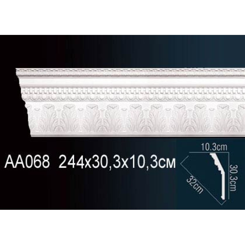 Карниз потолочный с рисунком AA068