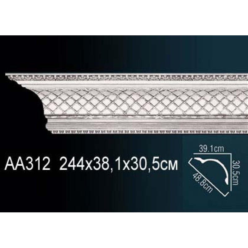 Карниз потолочный с рисунком AA312