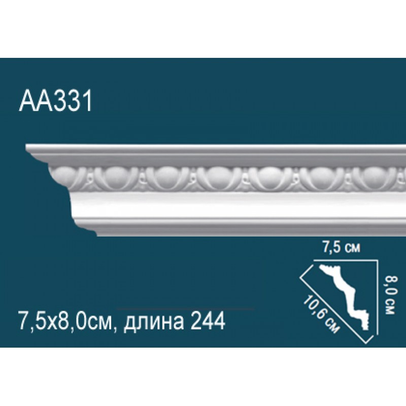 потолочный плинтус с орнаментом AA331