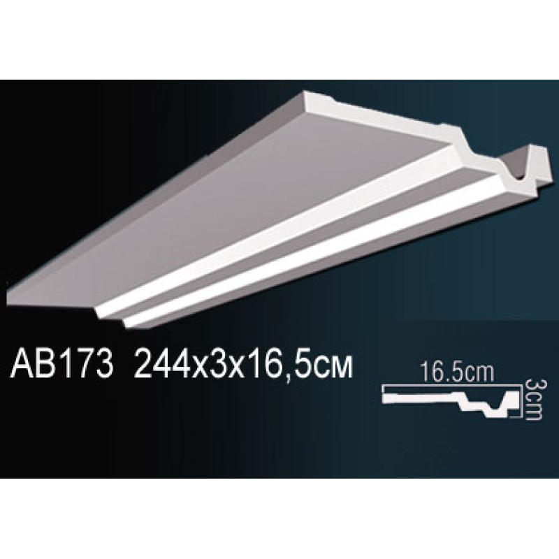Карниз потолочный гладкий AB173