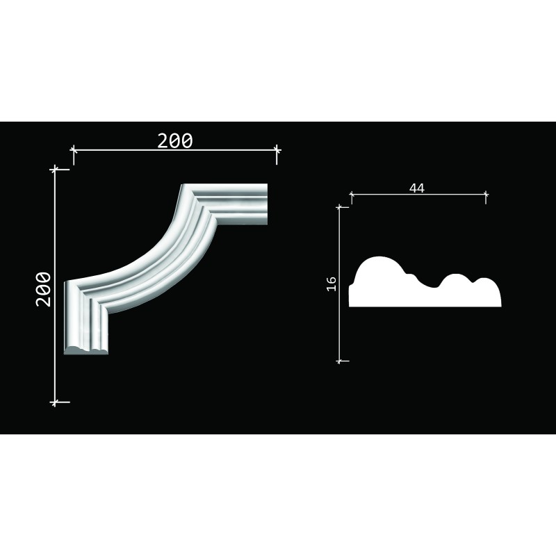Декоративный уголок C1-DD400