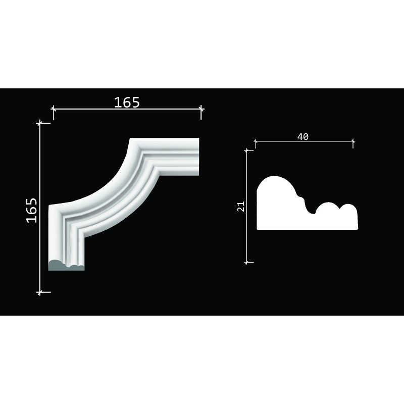 Декоративный уголок C1-DD608