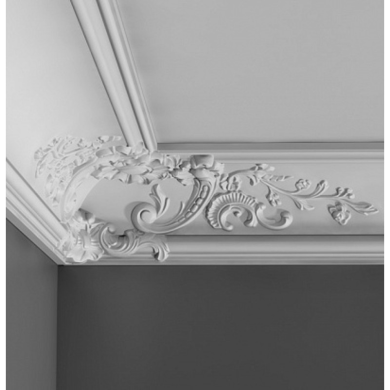 Гибкий потолочный плинтус C338B