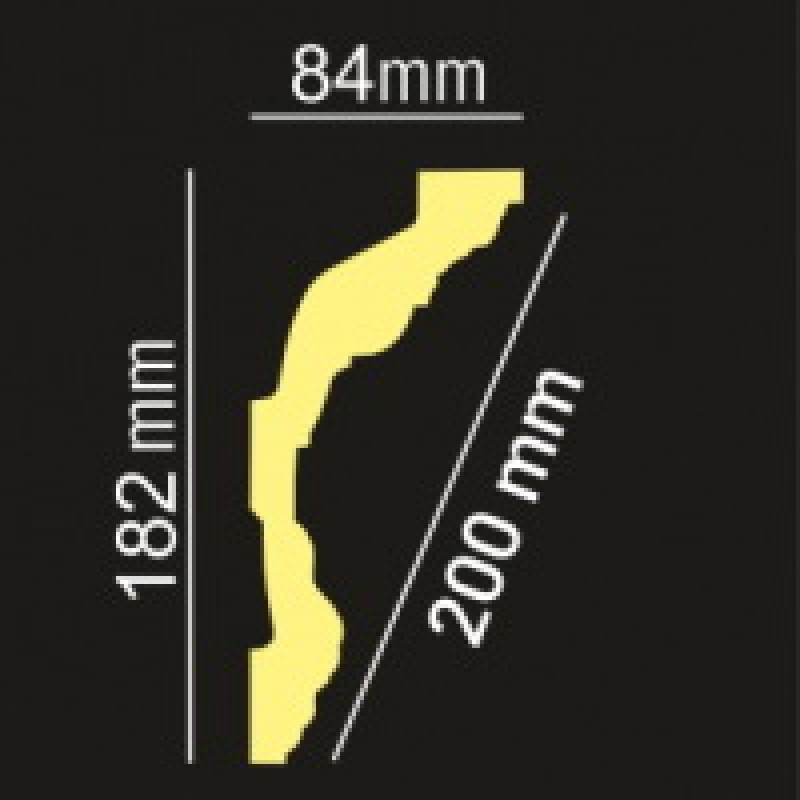 Потолочный плинтус glanzepol GP86