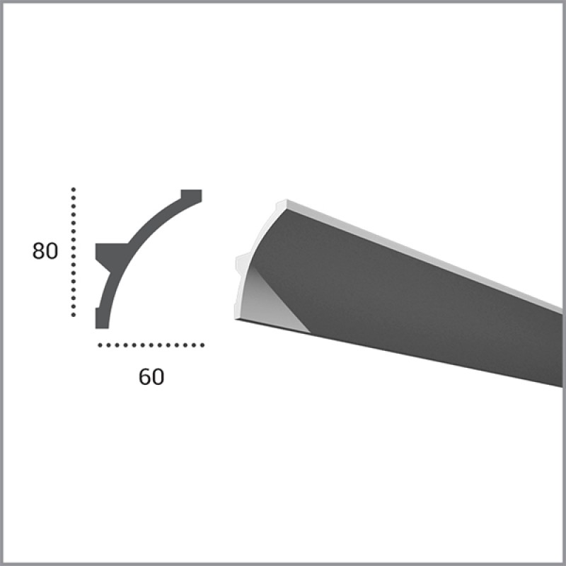 Карниз гибкий для светодиодной подсветки KF 702
