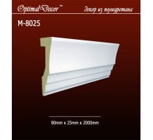 Молдинг M-8025 (80*25*2000) OptimalDecor в Новосибирске