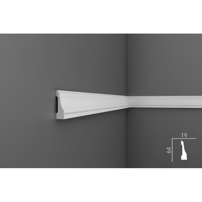 Молдинг М016, 64х19, экополимер