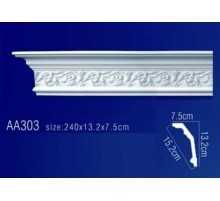 потолочный плинтус с орнаментом Гибкий AA303F в Новосибирске