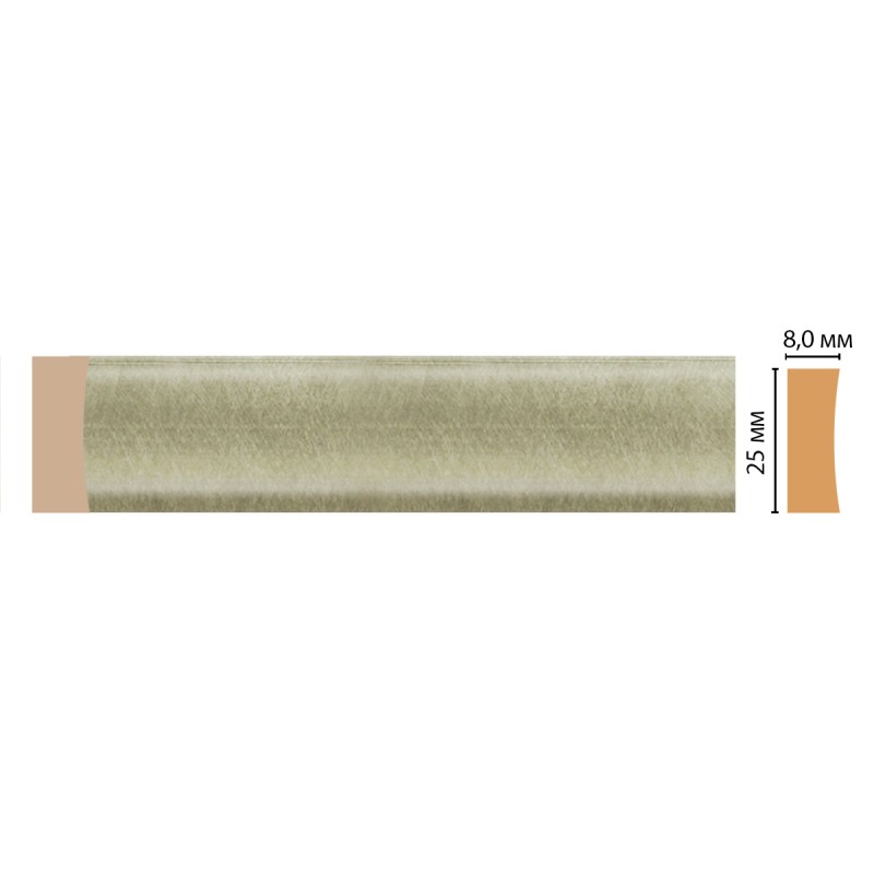 D046-373 ШК/50 молдинг DECOMASTER(25*8*2400 мм)