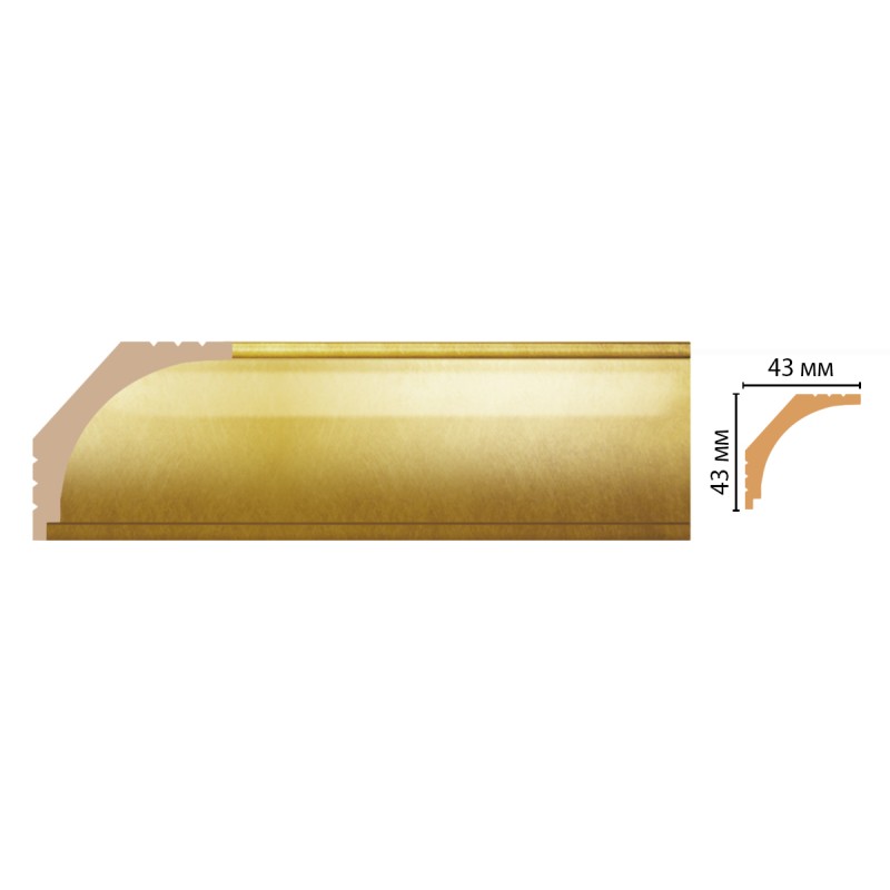 D109-374 ШК/36 плинтус DECOMASTER(43*43*2400 мм)