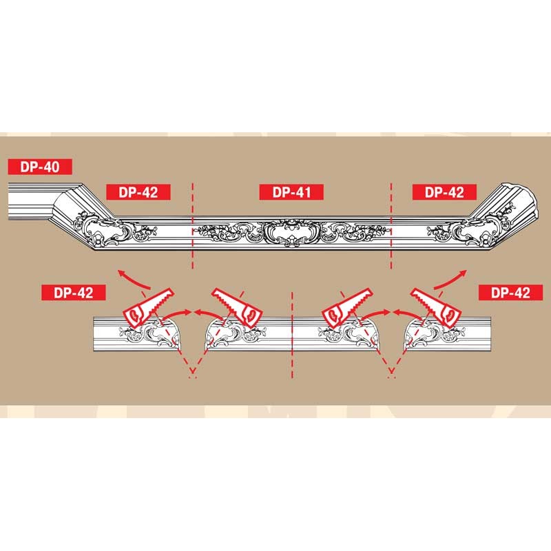 DP 41/6 плинтус DECOMASTER-1 (172х175х2400мм) (DP-5041)