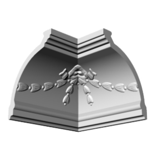 Уголки к потолочному плинтусу GP1 в Новосибирске