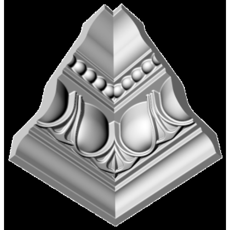 Уголки к потолочному плинтусу GP19