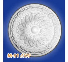 Розетка потолочная из полистирола M51 в Новосибирске