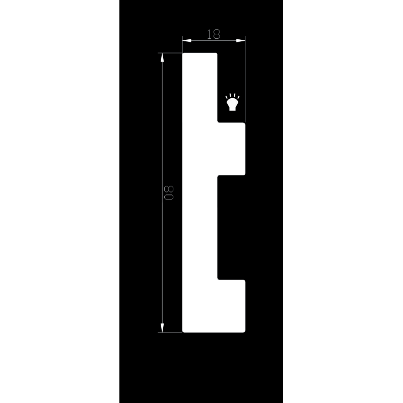 Молдинг для подсветки MP06 LED