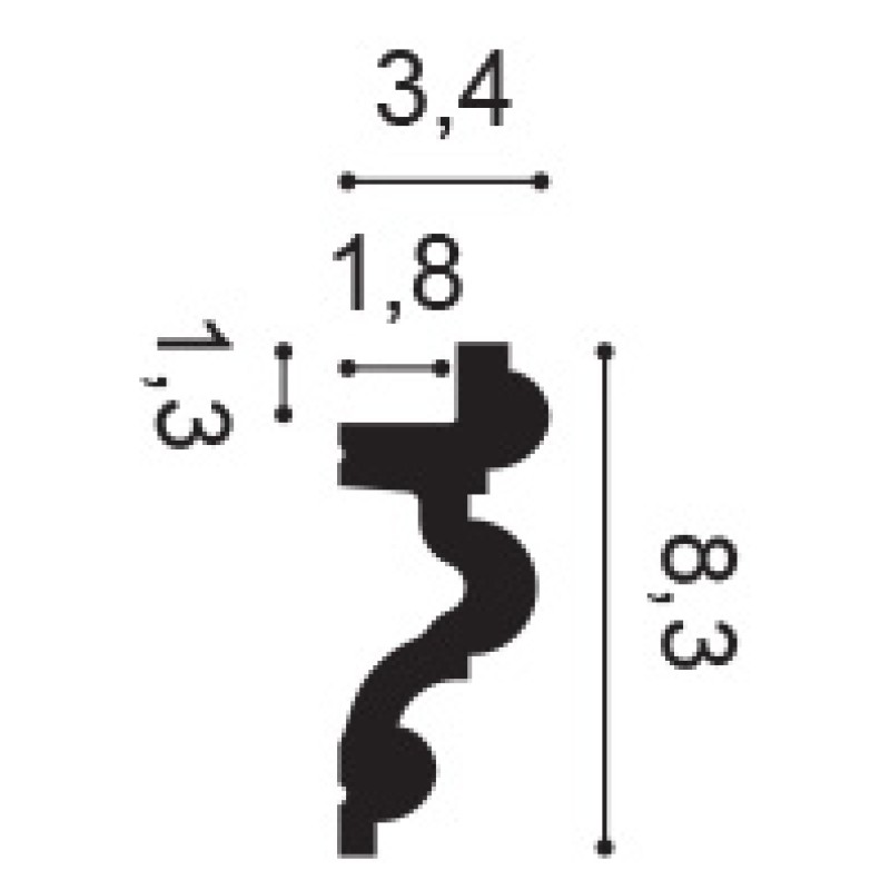 Карниз C324 Orac Decor