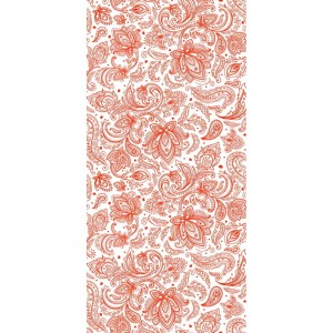 Текстильный орнамент коралл пластиковая панель 250 мм. в Новосибирске