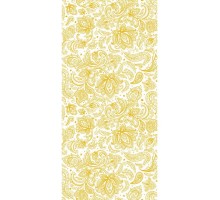 Текстильный орнамент золото пластиковая панель 250 мм.