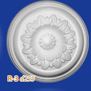 Розетка потолочная из полистирола R3 в Новосибирске