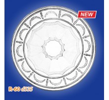 Розетка потолочная из полистирола R60 в Новосибирске