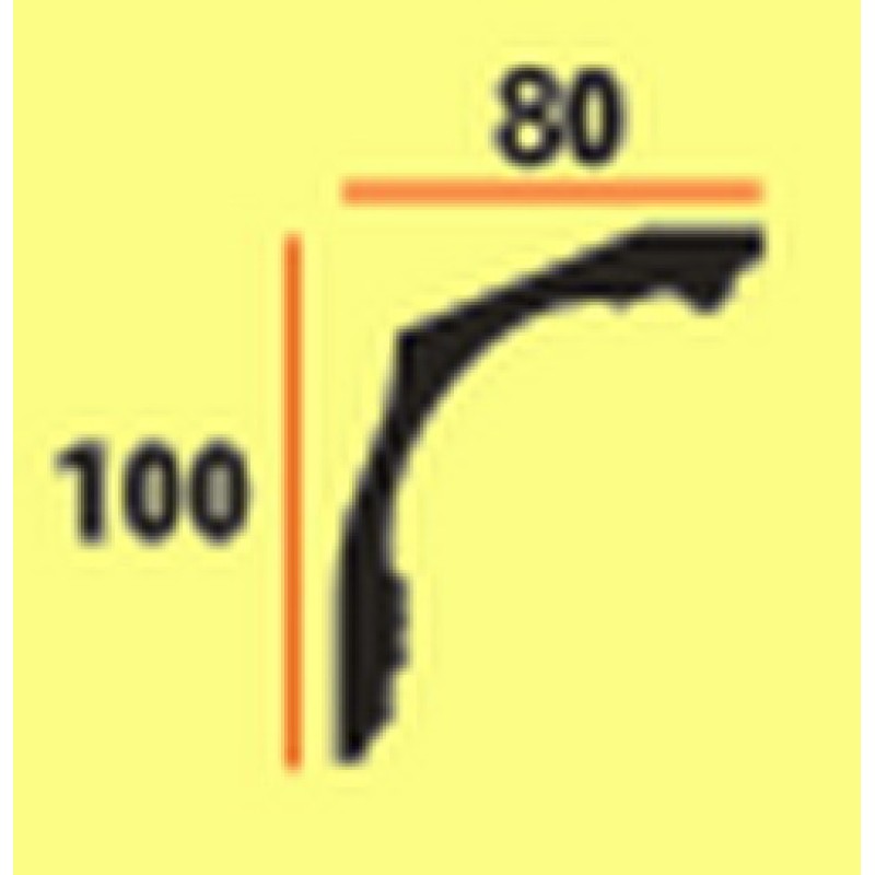 Потолочный плинтус glanzepol GP14