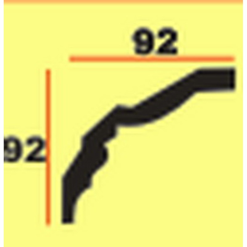 Потолочный плинтус glanzepol GP19