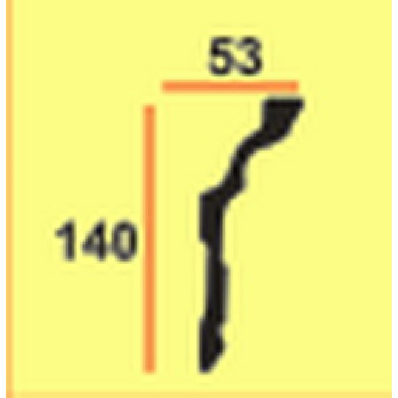 Потолочный плинтус glanzepol GP24 Gold