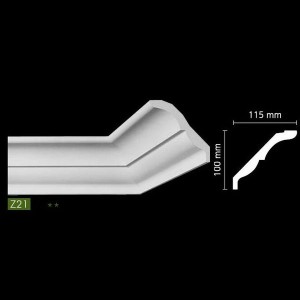 Гладкий потолочный профиль Z21