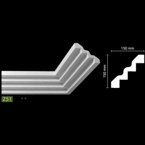 Гладкий потолочный профиль Z51