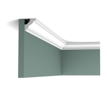 Плинтус потолочный без орнамента C230 в Новосибирске