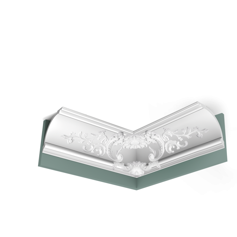 Гибкий потолочный плинтус C338B