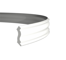 Плинтус потолочный без орнамента Гибкий 1.50.103F в Новосибирске