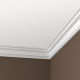 Плинтус потолочный без орнамента Гибкий 1.50.121F