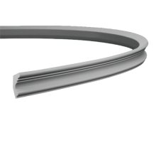 Плинтус потолочный без орнамента Гибкий 1.50.122F в Новосибирске