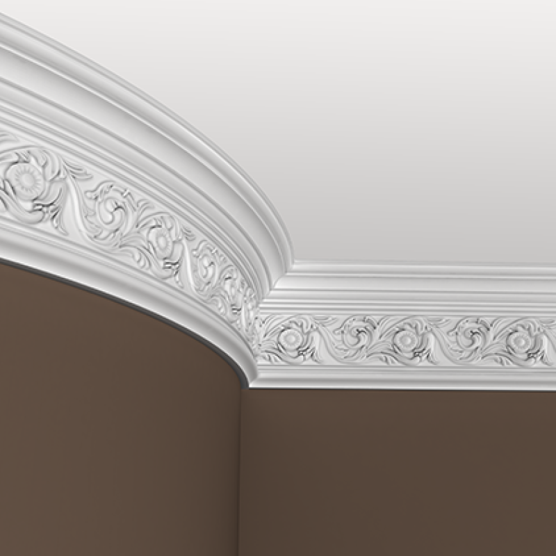потолочный плинтус с орнаментом Гибкий 1.50.128F