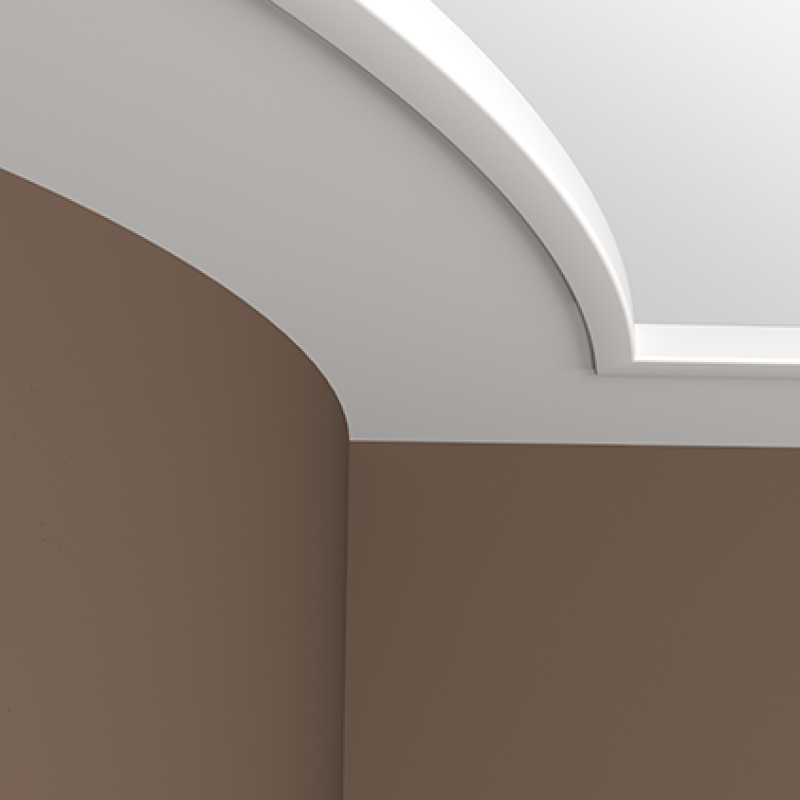 Плинтус потолочный без орнамента 1.50.156