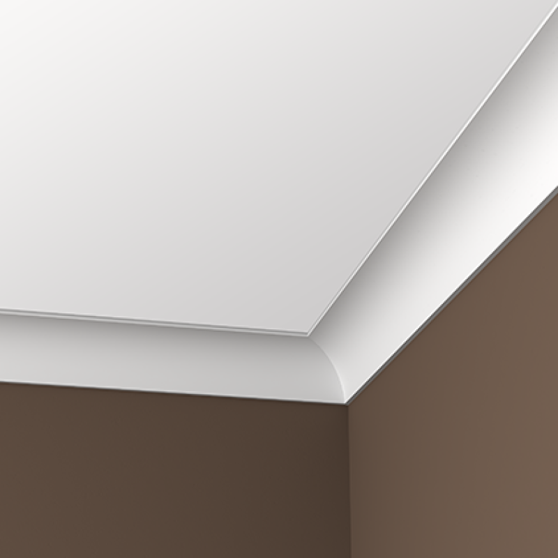 Плинтус потолочный без орнамента 1.50.165