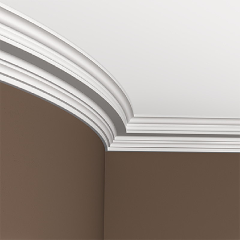 Плинтус потолочный без орнамента 1.50.286