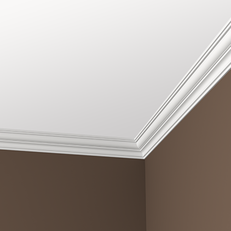 Потолочный плинтус (карниз без орнамента) Гибкий1.50.288F