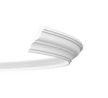 Потолочный плинтус (карниз без орнамента) Гибкий1.50.288F в Новосибирске