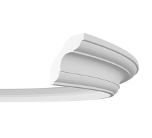 Плинтус потолочный гибкий без орнамента 1.50.294 в Новосибирске