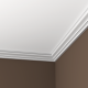 Плинтус потолочный без орнамента Гибкий 1.50.100F