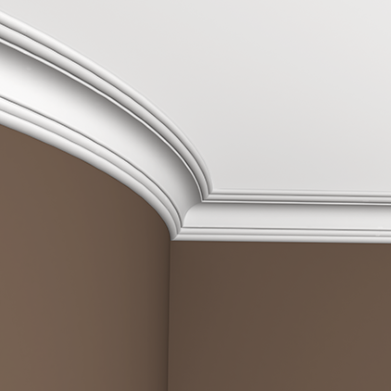 Плинтус потолочный без орнамента 1.50.102